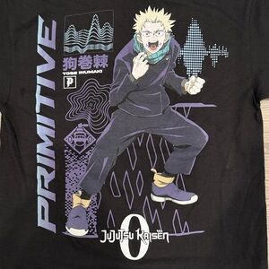 Primitive Jujutsu Kaisen Toge Inumaki Men’s Tee Size Medium